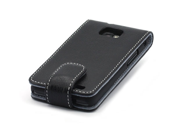 Чехол YooBao Slim case для Samsung Galaxy S 2 i9100 (черный, кожаный)