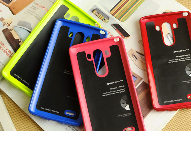 Чехол Mercury Goospery Jelly Case для LG G3 D850 (голубой, гелевый)