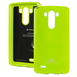 Чехол Mercury Goospery Jelly Case для LG G3 D850 (зеленый, гелевый)