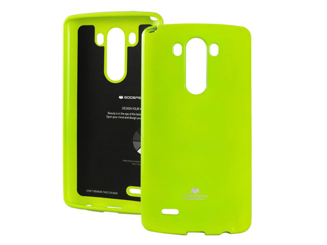 Чехол Mercury Goospery Jelly Case для LG G3 D850 (зеленый, гелевый)