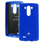 Чехол Mercury Goospery Jelly Case для LG G3 D850 (синий, гелевый)