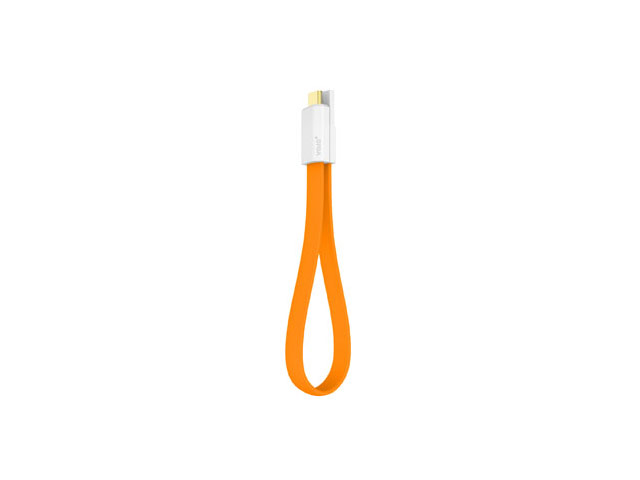 USB-кабель Vojo Magnet универсальный (оранжевый, 0.2 метра, microUSB, магнитный)