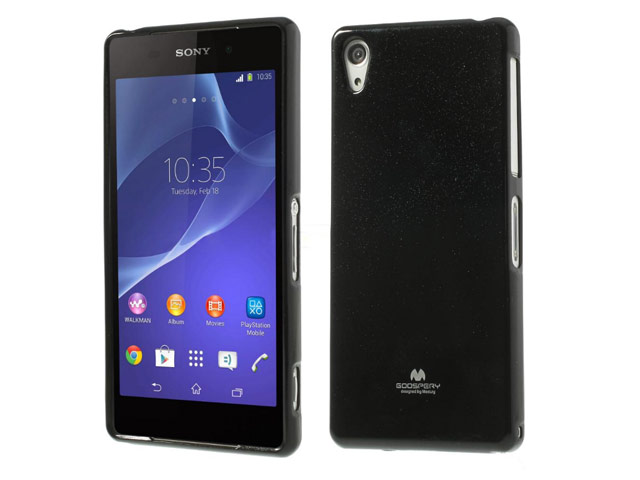 Чехол Mercury Goospery Jelly Case для Sony Xperia Z2 L50t (черный, гелевый)