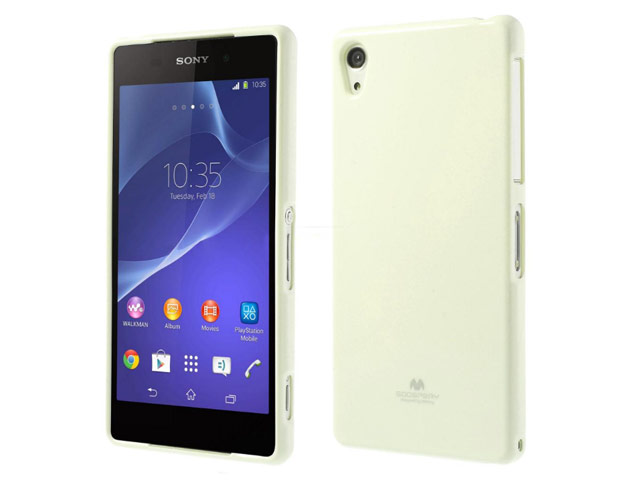 Чехол Mercury Goospery Jelly Case для Sony Xperia Z2 L50t (белый, гелевый)