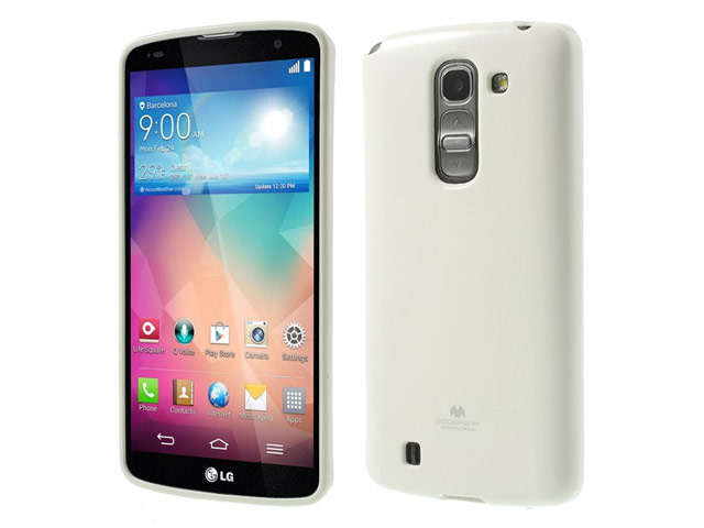 Чехол Mercury Goospery Jelly Case для LG G Pro 2 D838 (белый, гелевый)