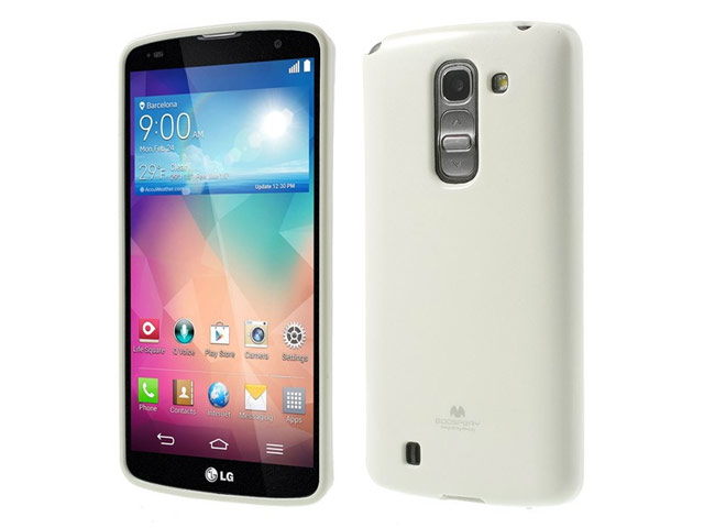 Чехол Mercury Goospery Jelly Case для LG G Pro 2 D838 (белый, гелевый)