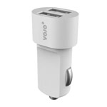 Зарядное устройство Vojo Bullet универсальное (автомобильное, 3.1A, 2xUSB, белое)