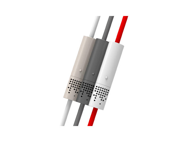 AUX-кабель Vojo Hotline Audio Cable (черный, 1 м, разъемы 3.5 мм, пружина, пульт/микрофон)