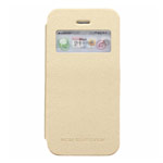 Чехол Mercury Goospery WOW Bumper View для Apple iPhone 5/5S (золотистый, кожаный)