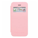 Чехол Mercury Goospery WOW Bumper View для Apple iPhone 5/5S (розовый, кожаный)