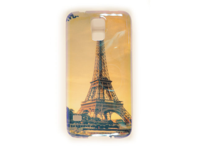 Чехол Yotrix CreativeCase для Samsung Galaxy S5 SM-G900 (Eiffel Tower, гелевый) (NPG)