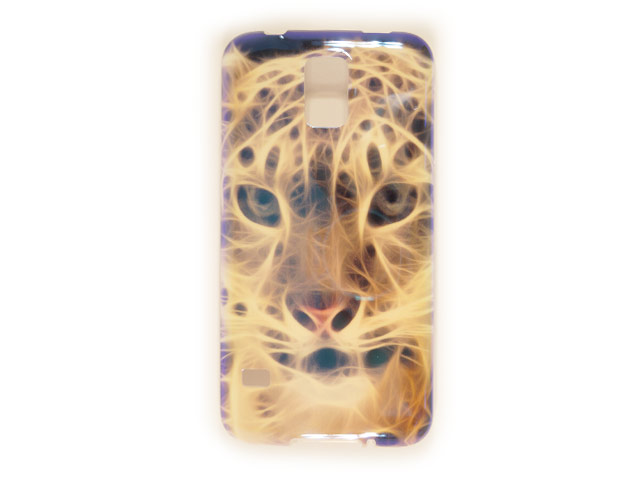 Чехол Yotrix CreativeCase для Samsung Galaxy S5 SM-G900 (Flame Cat, гелевый) (NPG)