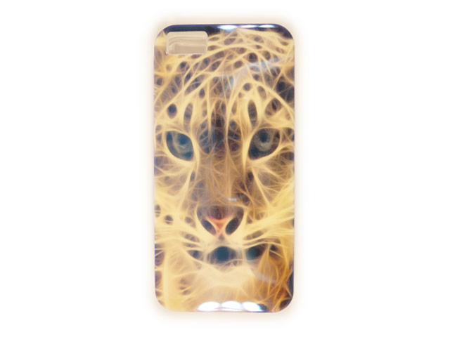 Чехол Yotrix CreativeCase для Apple iPhone 5/5S (Flame Cat, гелевый) (NPG)