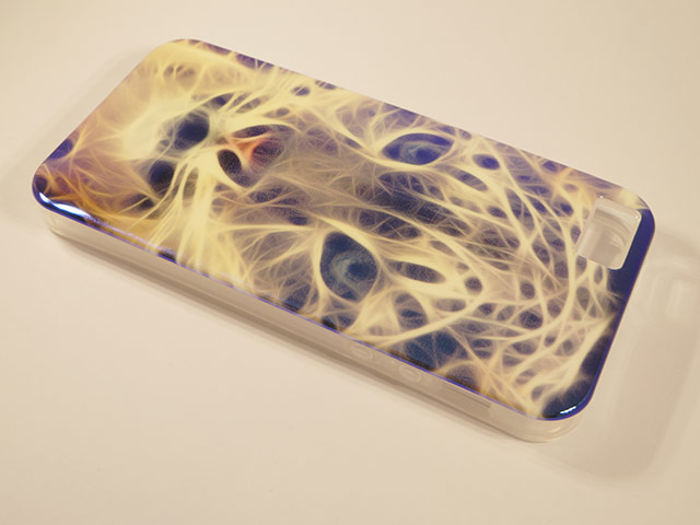 Чехол Yotrix CreativeCase для Apple iPhone 5/5S (Flame Cat, гелевый) (NPG)