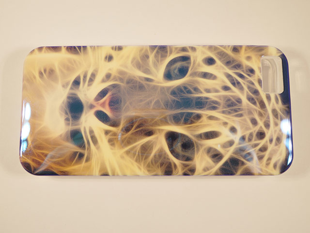 Чехол Yotrix CreativeCase для Apple iPhone 5/5S (Flame Cat, гелевый) (NPG)