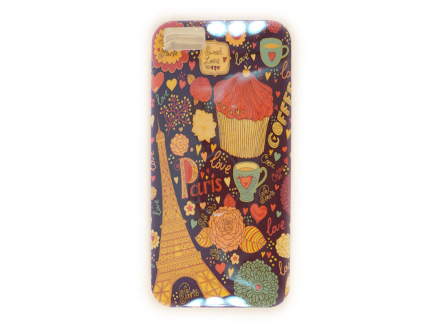 Чехол Yotrix CreativeCase для Apple iPhone 5/5S (Paris Muffin, гелевый) (NPG)