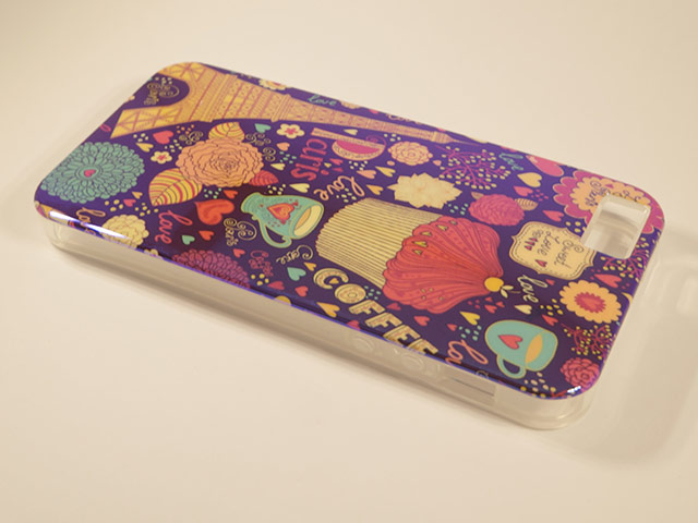 Чехол Yotrix CreativeCase для Apple iPhone 5/5S (Paris Muffin, гелевый) (NPG)