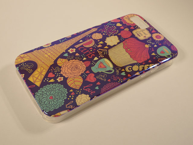 Чехол Yotrix CreativeCase для Apple iPhone 5/5S (Paris Muffin, гелевый) (NPG)