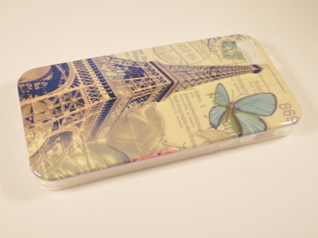 Чехол Yotrix CreativeCase для Apple iPhone 5/5S (Eiffel Butterfly, гелевый) (NPG)