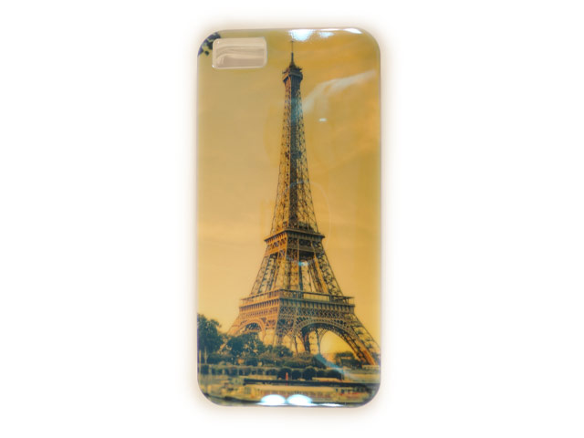 Чехол Yotrix CreativeCase для Apple iPhone 5/5S (Eiffel Tower, гелевый) (NPG)