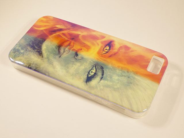 Чехол Yotrix CreativeCase для Apple iPhone 5/5S (Double Face, гелевый) (NPG)