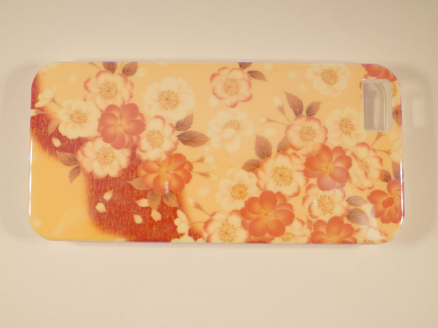 Чехол Yotrix CreativeCase для Apple iPhone 5/5S (Orange Flowers, гелевый) (NPG)