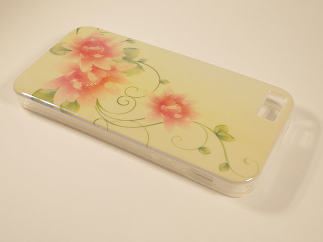 Чехол Yotrix CreativeCase для Apple iPhone 5/5S (Tan Flowers, гелевый) (NPG)