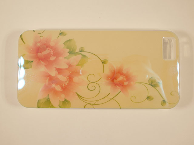 Чехол Yotrix CreativeCase для Apple iPhone 5/5S (Tan Flowers, гелевый) (NPG)