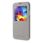 Чехол Mercury Goospery WOW Bumper View для Samsung Galaxy S5 SM-G900 (серый, кожаный)