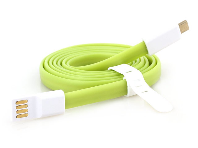 USB-кабель Yotrix Magnet Micro USB Cable универсальный (1.2 метра, зеленый, microUSB, магнитный)