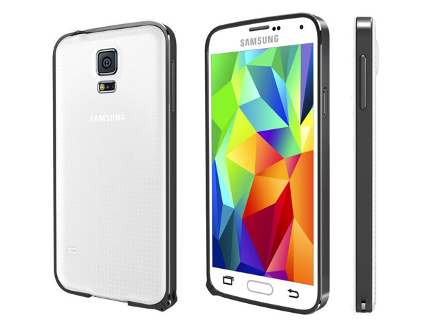 Чехол Yotrix BumperCase для Samsung Galaxy S5 SM-G900 (черный, алюминиевый)