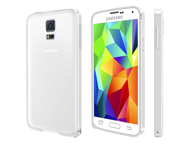 Чехол Yotrix BumperCase для Samsung Galaxy S5 SM-G900 (серебристый, алюминиевый)