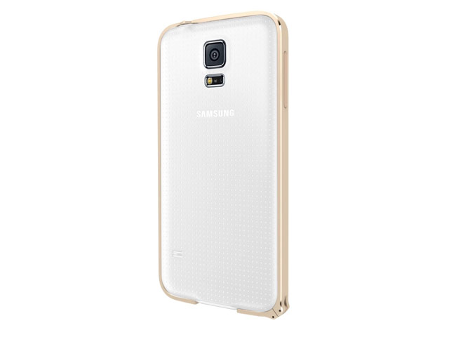 Чехол Yotrix BumperCase для Samsung Galaxy S5 SM-G900 (золотистый, алюминиевый)