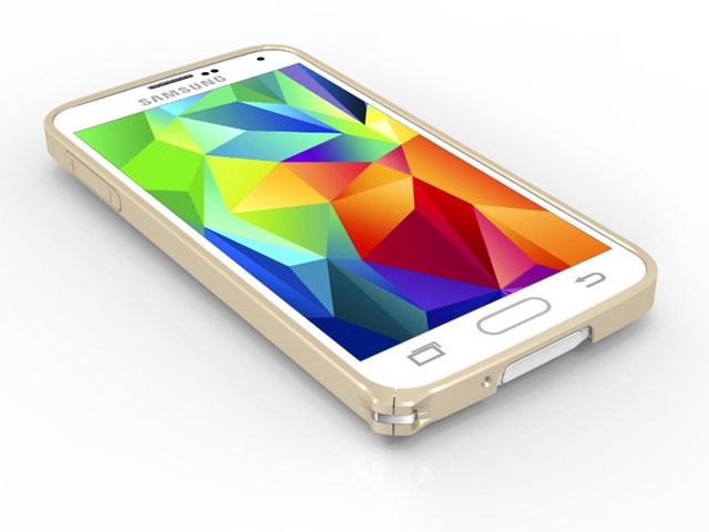 Чехол Yotrix BumperCase для Samsung Galaxy S5 SM-G900 (золотистый, алюминиевый)