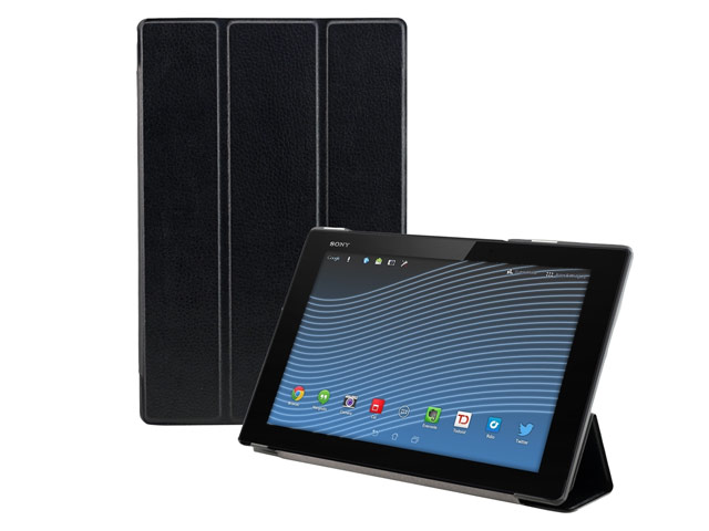 Чехол Yotrix OrigamiCase для Sony Xperia Z2 Tablet (черный, кожаный)
