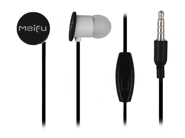 Наушники Meifu MF-095 (черные, пульт/микрофон, 20-20000 Гц)