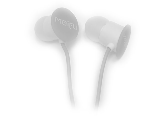 Наушники Meifu MF-095 (белые, пульт/микрофон, 20-20000 Гц)