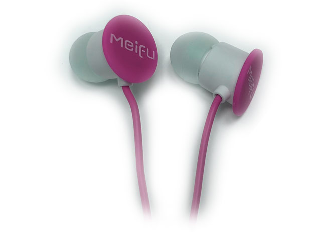Наушники Meifu MF-095 (розовые, пульт/микрофон, 20-20000 Гц)