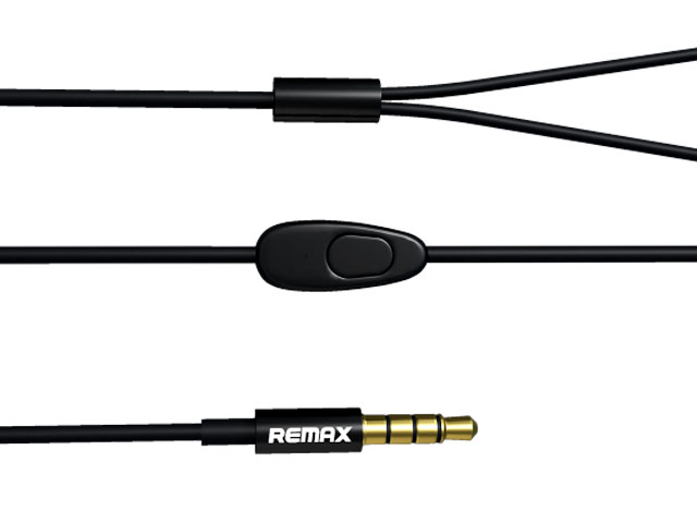 Наушники Remax Pure Music RM-303 (черные, пульт/микрофон, 20-20000 Гц)