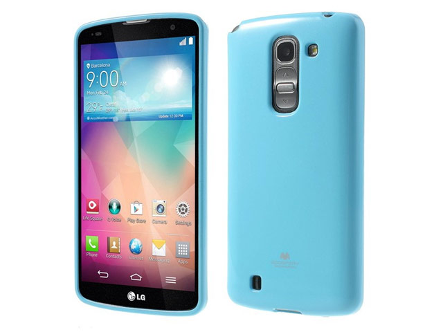 Чехол Mercury Goospery Jelly Case для LG G Pro 2 D838 (голубой, гелевый)