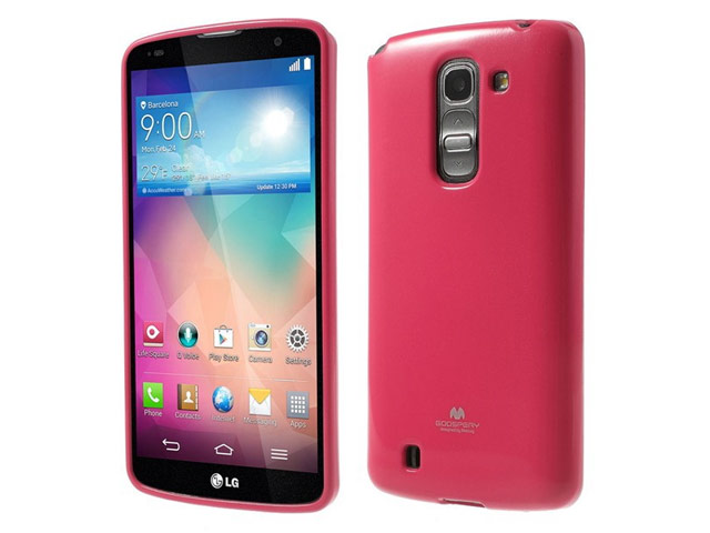 Чехол Mercury Goospery Jelly Case для LG G Pro 2 D838 (малиновый, гелевый)