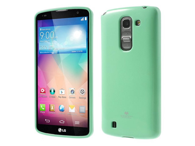 Чехол Mercury Goospery Jelly Case для LG G Pro 2 D838 (бирюзовый, гелевый)