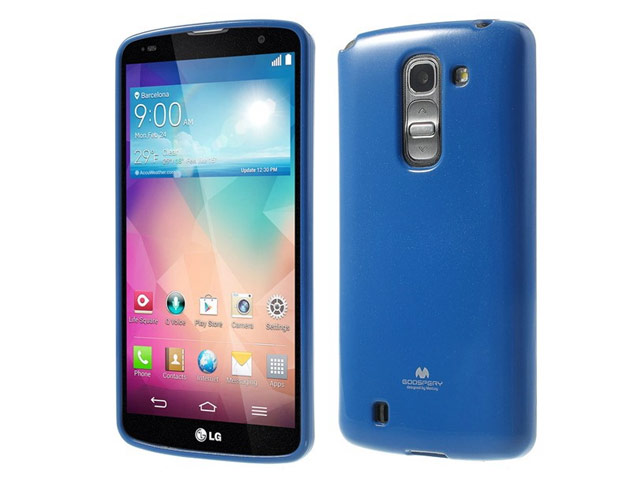 Чехол Mercury Goospery Jelly Case для LG G Pro 2 D838 (синий, гелевый)