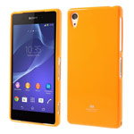 Чехол Mercury Goospery Jelly Case для Sony Xperia Z2 L50t (оранжевый, гелевый)