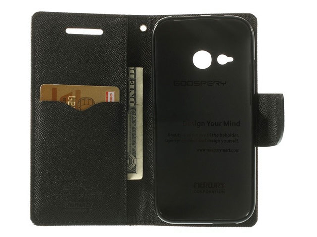 Чехол Mercury Goospery Fancy Diary Case для HTC One mini 2 (HTC M8 mini) (черный, кожаный)