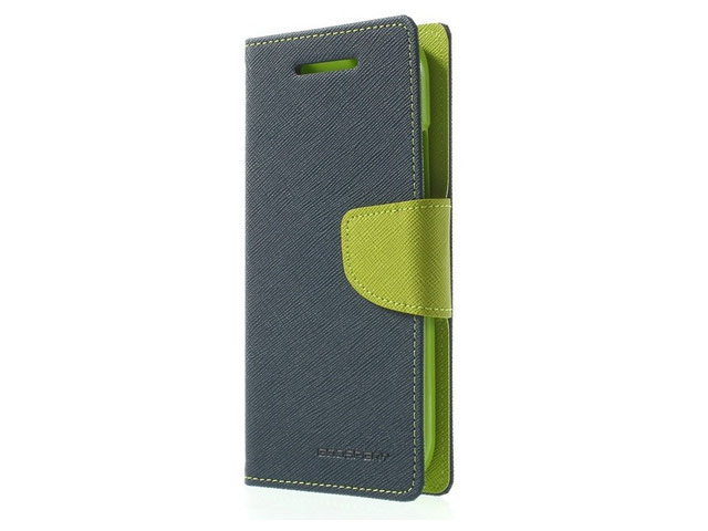 Чехол Mercury Goospery Fancy Diary Case для HTC One mini 2 (HTC M8 mini) (синий/зеленый, кожаный)