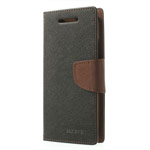 Чехол Mercury Goospery Fancy Diary Case для HTC One mini 2 (HTC M8 mini) (черный/коричневый, кожаный)