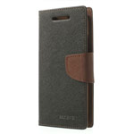 Чехол Mercury Goospery Fancy Diary Case для HTC One mini 2 (HTC M8 mini) (черный/коричневый, кожаный)