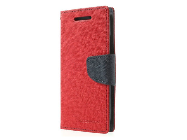 Чехол Mercury Goospery Fancy Diary Case для HTC One mini 2 (HTC M8 mini) (красный, кожаный)