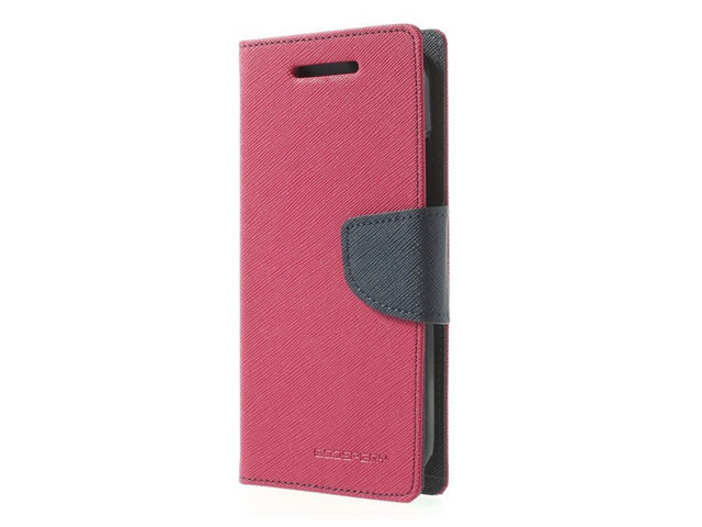 Чехол Mercury Goospery Fancy Diary Case для HTC One mini 2 (HTC M8 mini) (малиновый, кожаный)